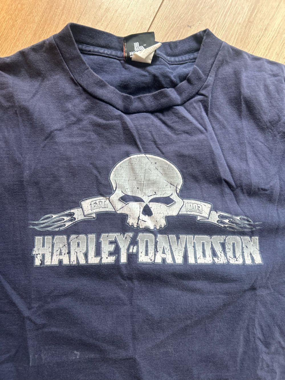 Harley-Davidson Navy Blue Skull Graphic Tee